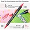 Shuttle Art 36 Colors Dual Tip Acrylic Paint Markers, Brush Tip and Fine Tip Acrylic Paint Pens for Rock Painting, Ceramic, Wood, Canvas, Plastic, Glass, Stone, Calligraphy, Card Making, DIY Crafts